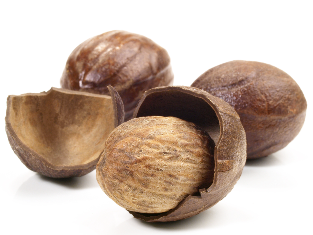 Nutmeg "Rempah2" Indonesia Best Premium Spice, in Shell, whole, Raw Food Quality, 250g
