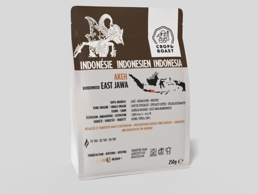 AKEH, Premium Coffee Bean, Automatic, CROP and ROAST, East Jawa Bondowoso Indonesia, Washed